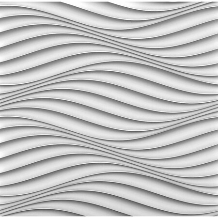 A La Maison Ceilings Seamless Wind 24-in x 24-in Plain White Wall Panel (12-Pack), 12PK WD-SWP-PW